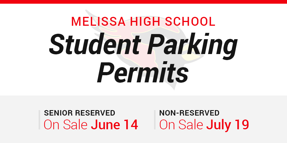 a graphic advertising high school parking permits