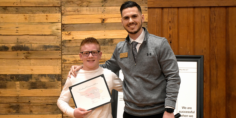 Middle school student and associate principal Trey Smith
