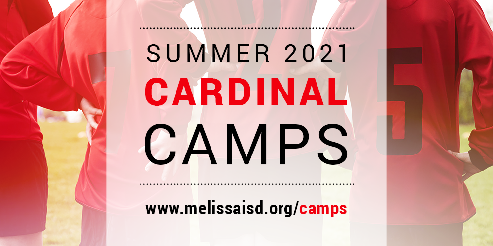 a graphic advertising the Summer 2021 Cardinal Camps