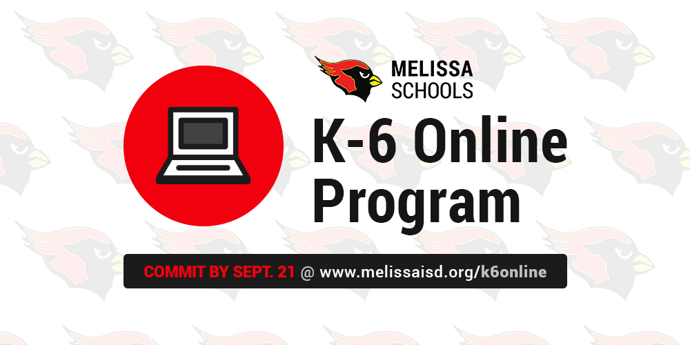 a graphic advertising a commitment reminder for the K-6 Online Program