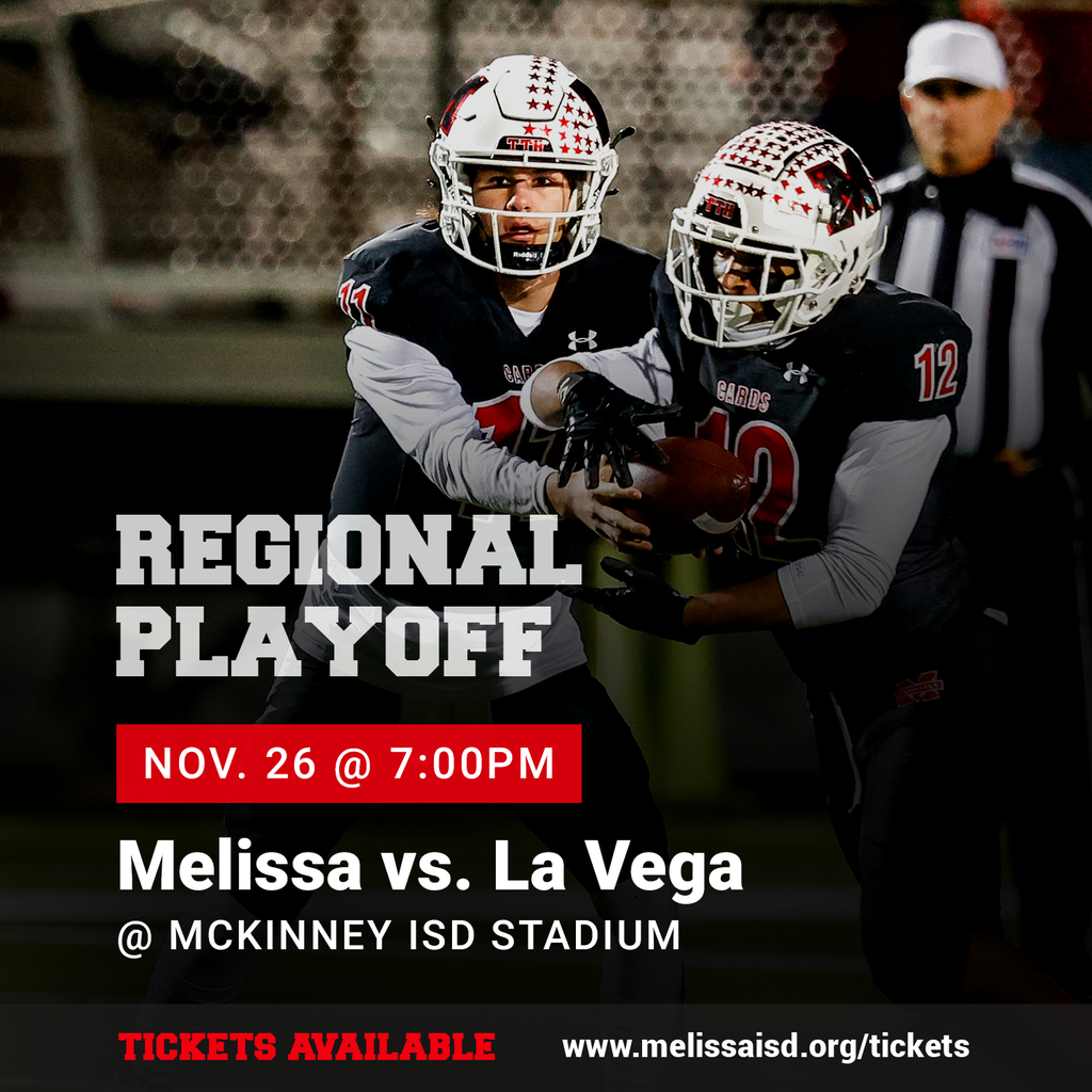 a graphic advertising the regional round of the 2021 UIL football playoffs