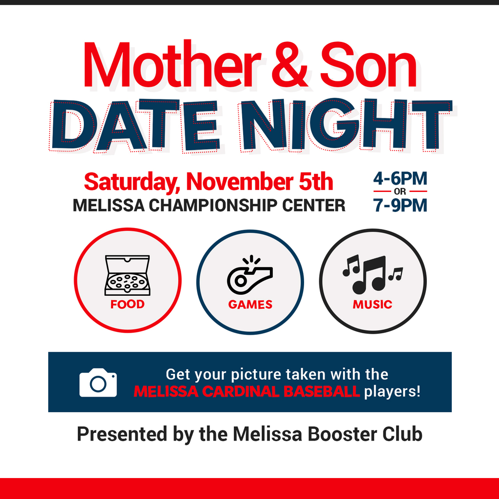 a graphic image advertising the Mother & Son Date Night