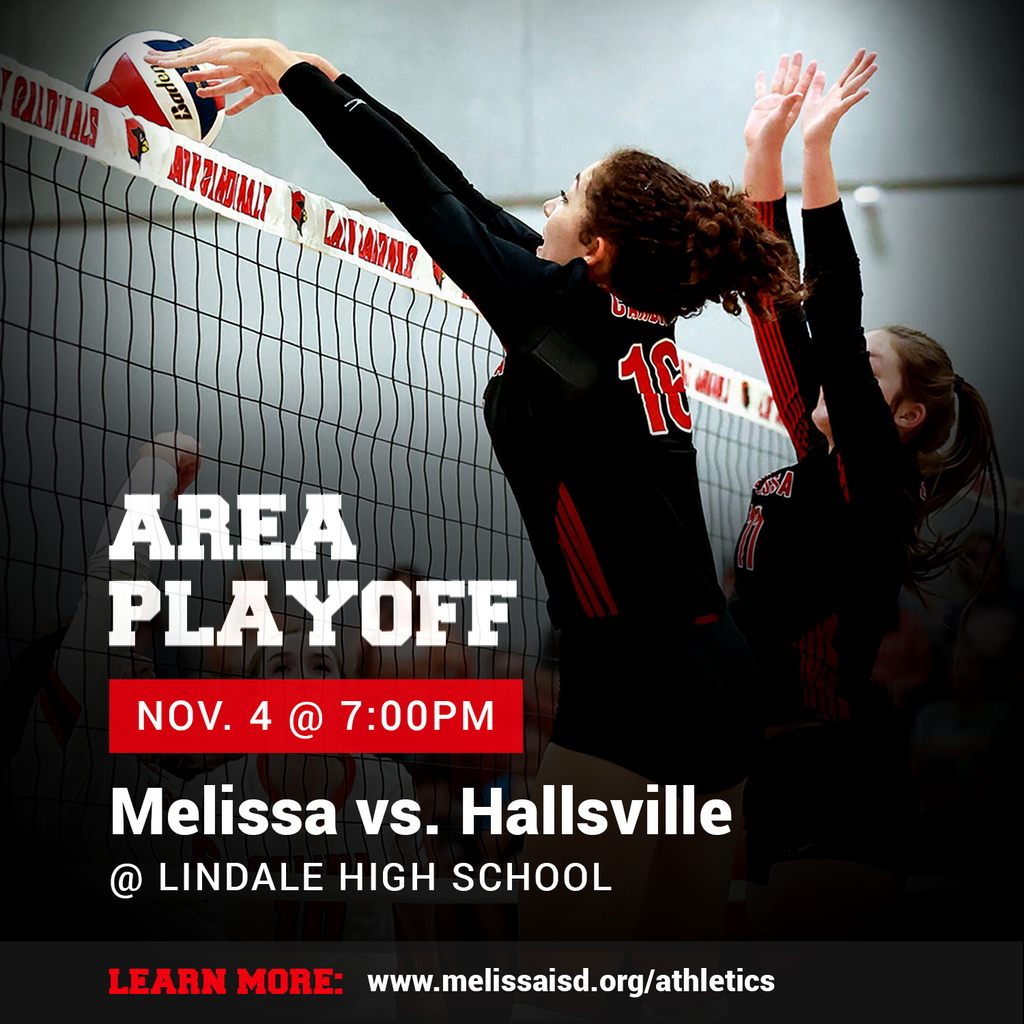 A graphic image advertising volleyball area playoffs