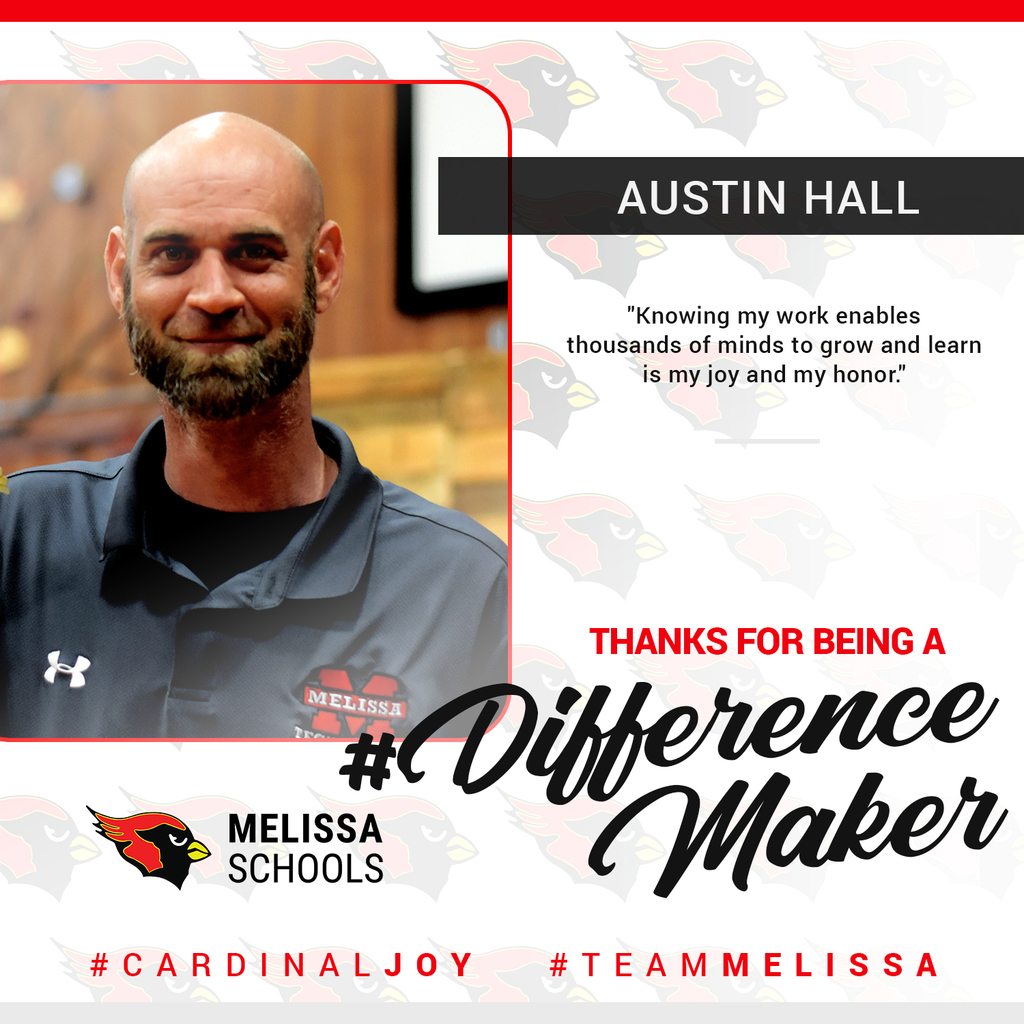 a graphic image honoring Austin Hall as a Difference Maker