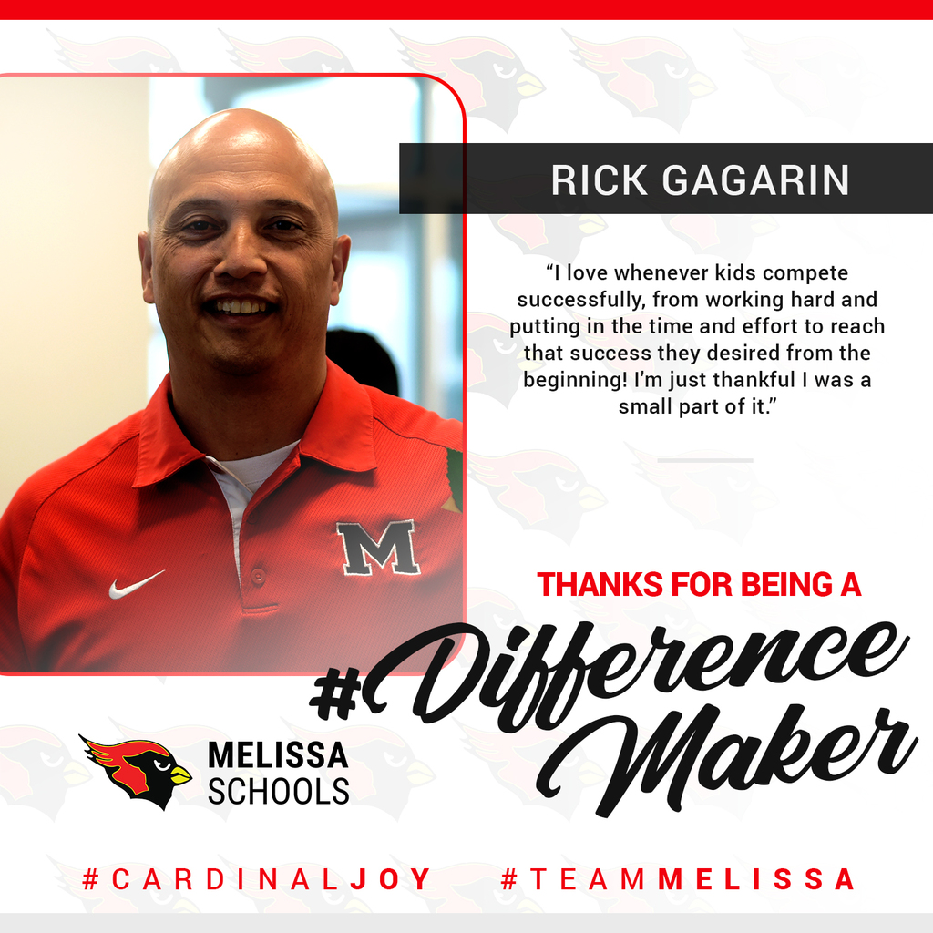 a graphic image honoring Rick Gagarin as a Difference Maker