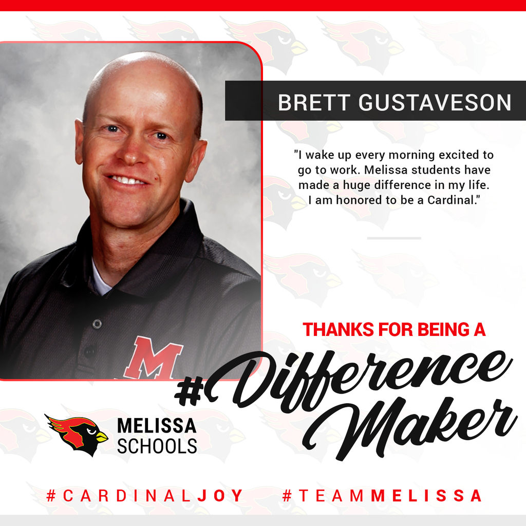 a graphic image honoring Brett Gustaveson as  a Difference Maker
