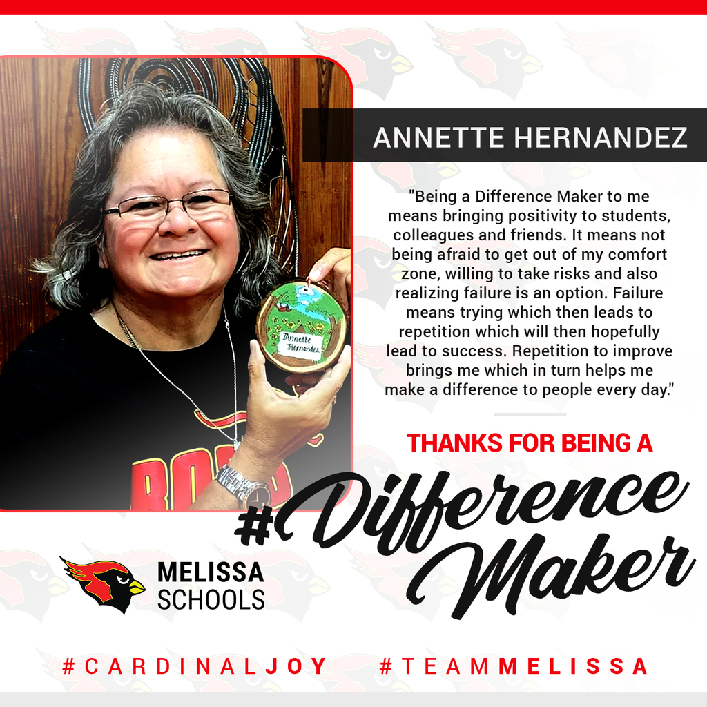 a graphic image honoring Annette Hernandez as a Difference Maker